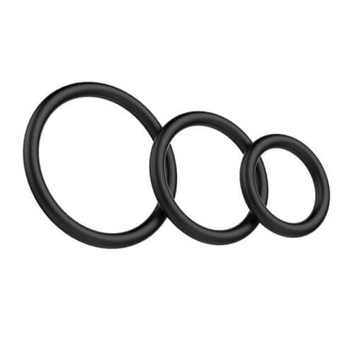SET DE TRES ANILLOS ELASTICOS RUBBER - Imagen 2