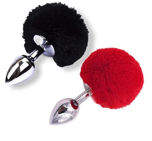 Plug anal pom pon
